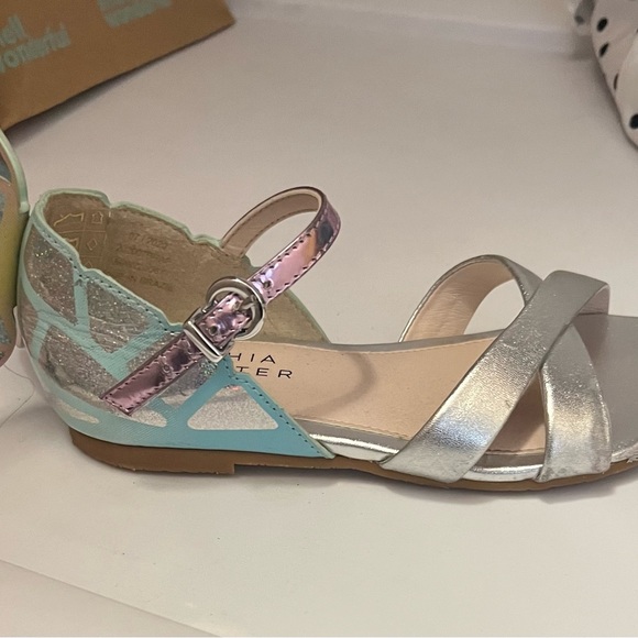 Girl's Chiara Iridescent 3D Butterfly-Wing Sandals, Baby/Toddlers - Size 29 - Picture 5 of 8